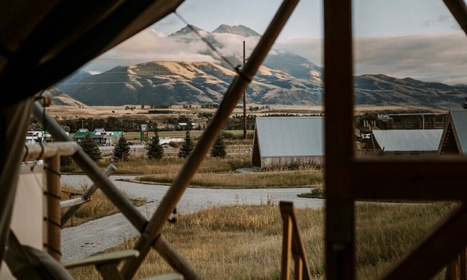 Emigrant RV Rental | Tent #5 @ Tiny Town Campground- Boutique camping