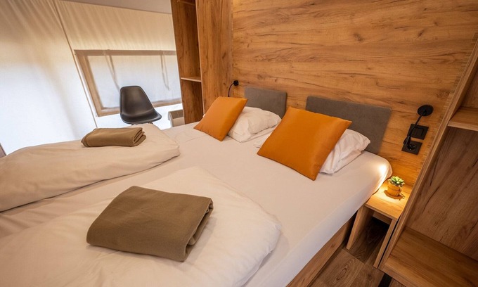 Zutendaal House | Tent lodge with bathroom, Maastricht at 16 km.