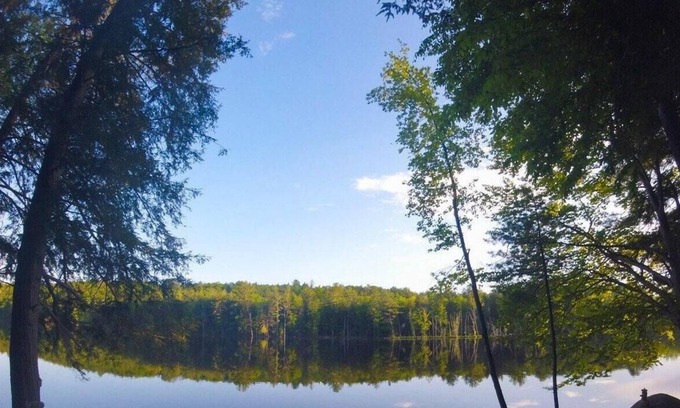 Lake Luzerne RV Rental | Tentrr Signature Site - Riverfront Ritz - Coleman Outfitted Site-Dual canvas ten
