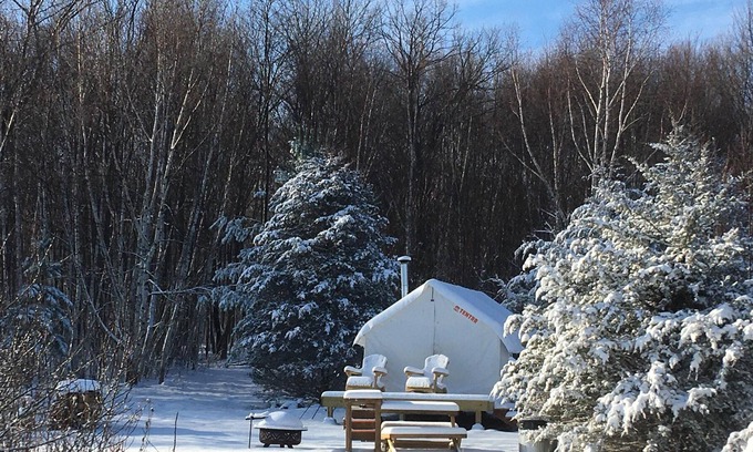 Shell Lake RV Rental | Tentrr Signature Site - Meadow's Edge at Two Chairs Farm