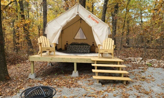 Maysville RV Rental | Tentrr Signature Site - Leaning Tree Woods