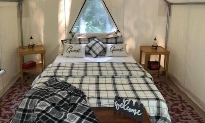 Ashfield RV Rental | Tentrr Signature Site - Four Oaks at Camp Temike