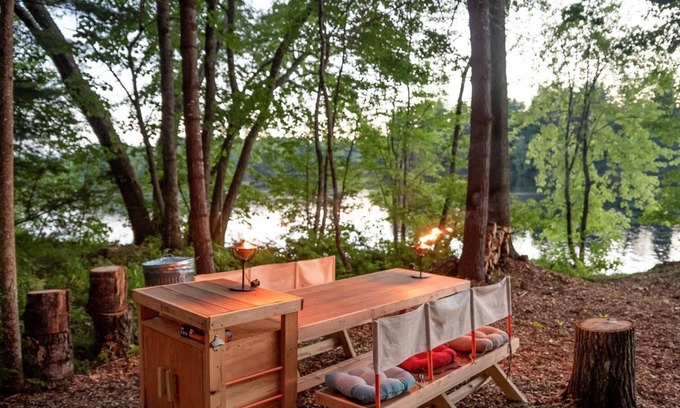 West Buxton RV Rental | Tentrr Signature Site - RIVERSIDE LAVENDER FARM