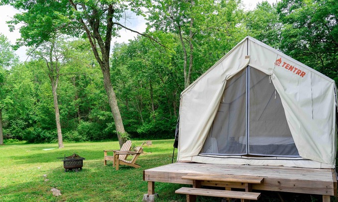 Ancram RV Rental | Tentrr State Park Site - Lake Taghkanic Lakeside Single - Site B