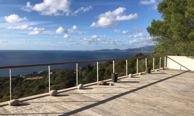 Portigliolo House | Terrace house, view of Ajaccio bay, Iles Sanguinaires. Coti Chiavari Portigliolo