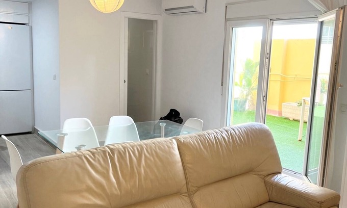 Cadiz Apartment | Terraza y Playa