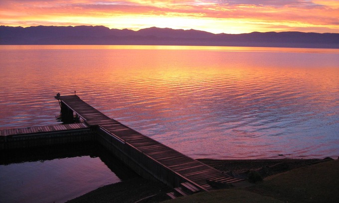 Lakeside Cabin | The best view, beach, dock, home and value on Flathead Lake
