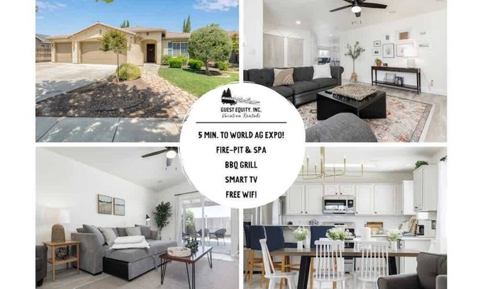 Tulare House | The Heart of California w/BBQ Grill & Hot Tub