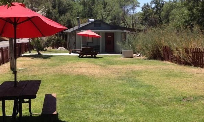 Three Rivers Cabin | The Kaweah River Cabin sleeps up to 8 guests, located 3 minutes from entrance