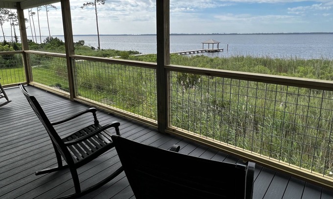 Belhaven House | The Light House -Waterfront Belhaven Home with dock, privacy & incredible views!