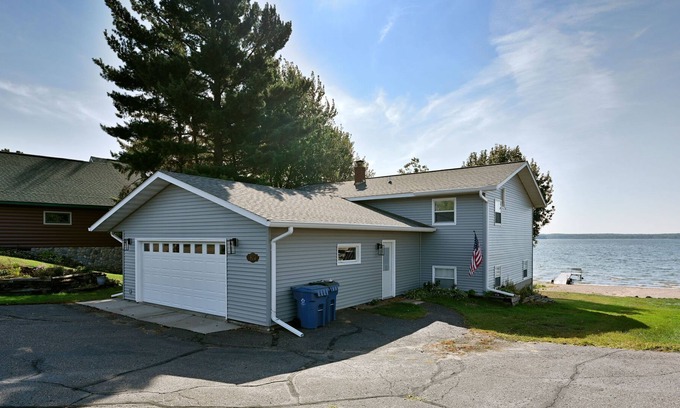 Shell Lake House | The Lively Loon- Exceptional sandy beach located minutes from Shell Lake.