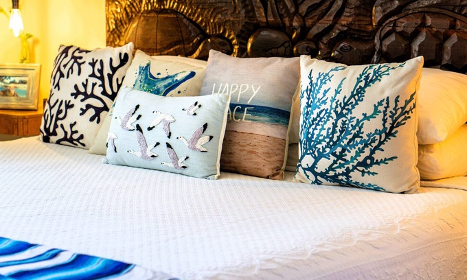 Isla Mujeres Apartment | The Norte Suite at Boutique Hotel Bed and Breakfast with views of Caribbean Sea