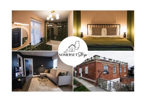 Yeovil Apartment | The Old Coach House, Gorgeous 3 Bed, Central, Modern, Parking, King Bed, HUGE Bath