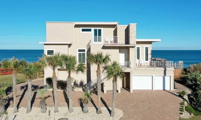 Beverly Beach House | The Palazzo Del Mar - ocean front oasis, private pool, hot tub, private beach access!
