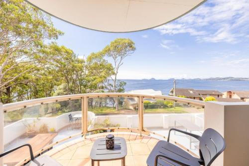 Soldiers Point Apartment | The Point 13, 5-7 Mitchell St - stunning water views, complex pool and WiFi