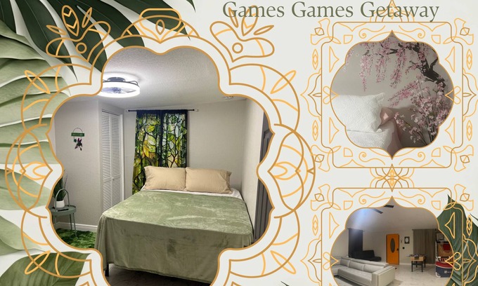 Southwest Orlando House | The Secret Garden Games Getaway 4 bedroom home