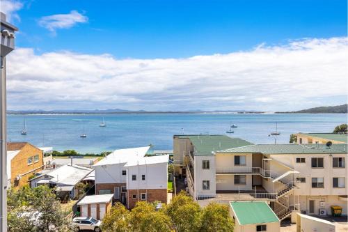 Shoal Bay Apartment | The Shoal, 508, Bullecourt St - stunning views, air con, lift and Wi-Fi