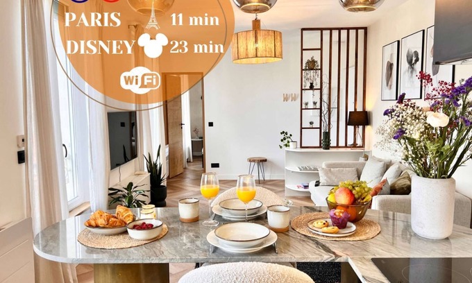 Bry-sur-Marne Apartment | The Van Gogh Appart 3'RER 11'Paris 23'Disney
