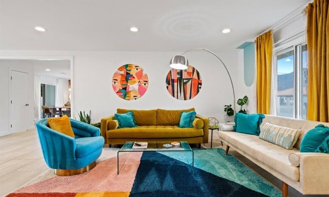 Desert Park Estates House | The Yellow Palm - Pet Friendly with Pool