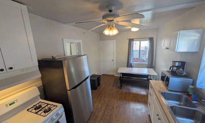 Ventura House | This charming two-bedroom, one-bath duplex is your ideal coastal retreat, offering an authentic beach town experience just a short distance from the water.