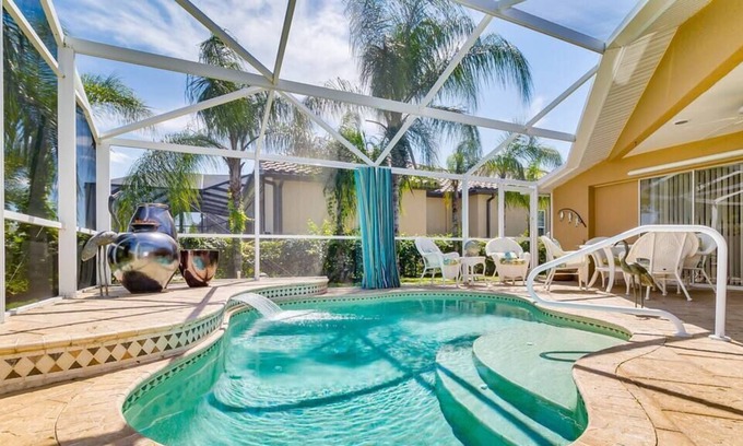 Deep Creek House | This heated pool home exudes originality