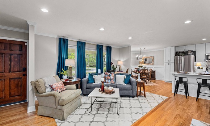 Martinez House | Three bedroom two bath with fenced yard and 2 car garage