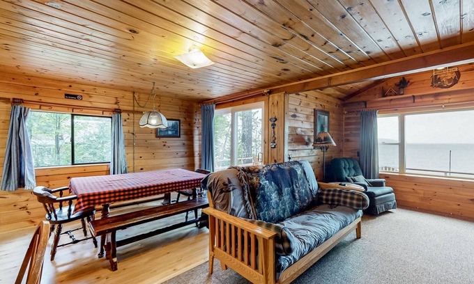 Greenville House | Three cabins in one - lakefront property - dog-friendly