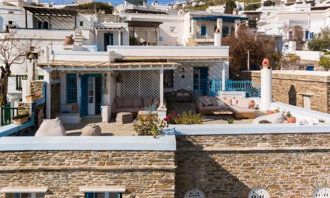 Tinos Villa | Tinos Grand Villa 6BR 15ppl Infinite Views