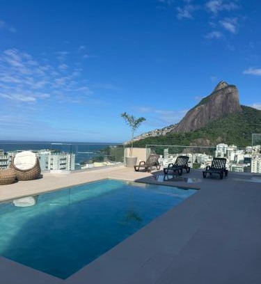 Leblon Apartment | Top Flat Leblon, Rooftop Pool, Gym, Sauna, Vista Mar e Dois Irmãos