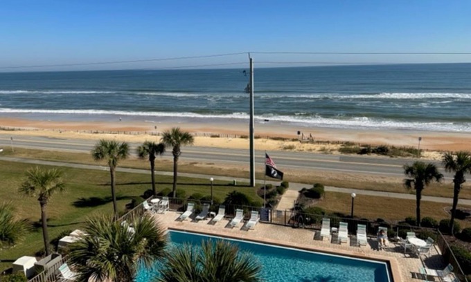 Ormond Beach Condo | TOP FLOOR Spectacular Ocean and Pool View Condo