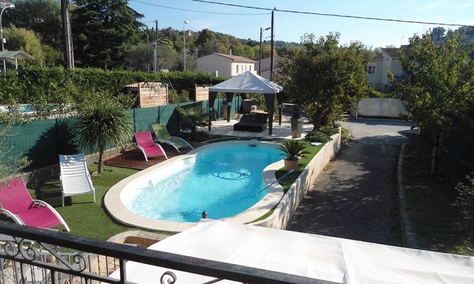 La Gaude Villa | TOP OF VILLA WITH HEATED SWIMMING POOL IN THE GAUDE VILLAGE CLOSE CAGNES AND NICE