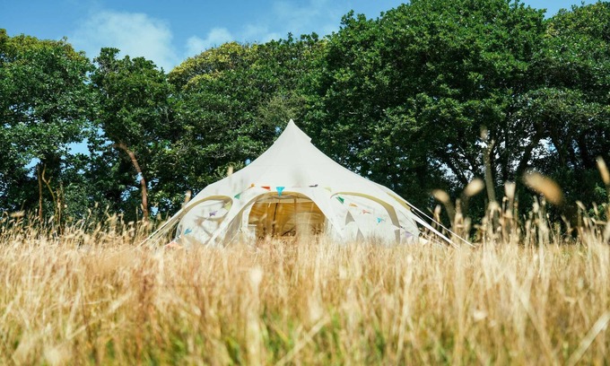 Chacewater RV Rental | Totally Luxury 4 Person Bell Tent 10 mins Surf/Sail/Swim Beaches