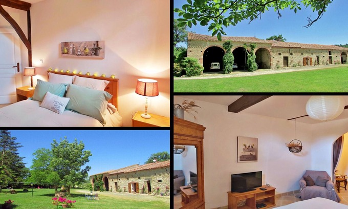 Calmont Apartment | Tournesol: typical 2-person, 1-bedroom gite between Toulouse and Carcassonne