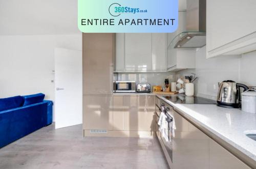 Berrylands Apartment | Town Center 2 bed Serviced Apartment 08 with parking, Surbiton By 360Stays