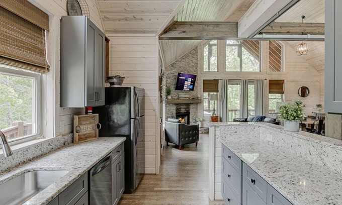 Cleveland Cabin | Tranquility Two- The Perfect Family Cabin, Shuffleboard and Ping Pong Table.