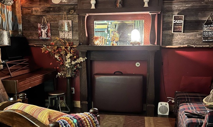 Jonesborough Cabin | Tree house themed tiny house in a tiny house community mountain retreat.