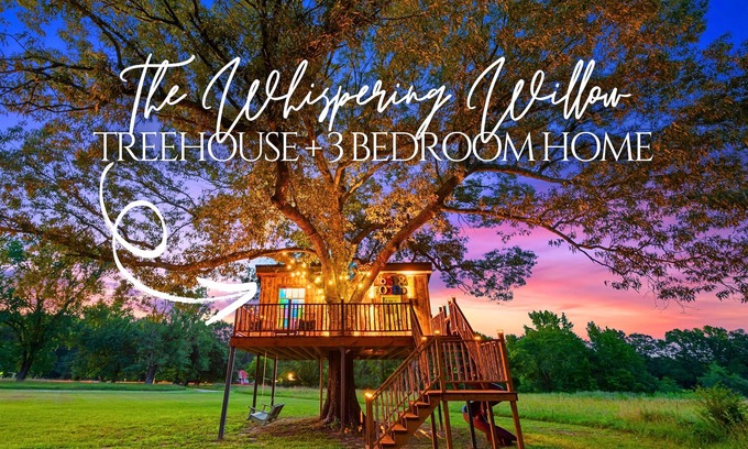 Golden Cabin | Treehouse | 5 Acres | Hot Tub | Pet-Friendly