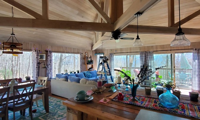 Burnsville House | "Treehouse Cathedral" in Blue Ridge Mountains, NC