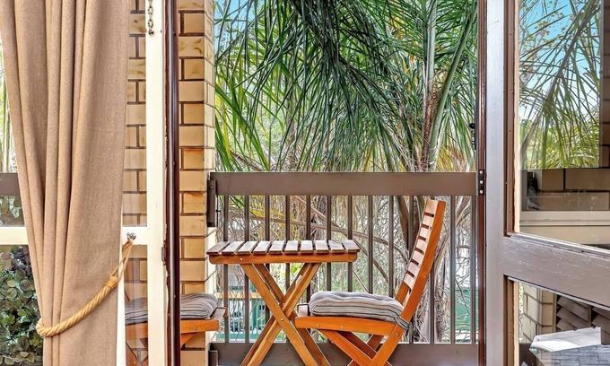 Glenelg North Apartment | Treetops at Glenelg Coastal Stay with Leafy Patio