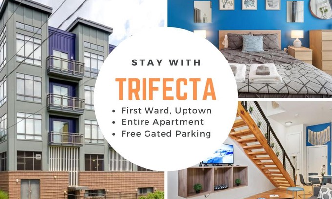 First Ward Apartment | Trifecta City Loft Uptown CLT Superhost