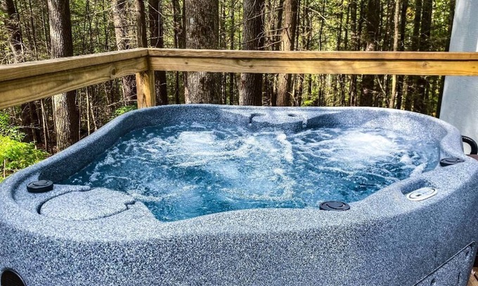 Suches Cottage | Trillium Tiny Home with Hottub - Pet Friendly
