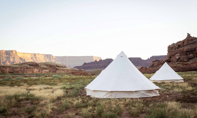 Monticello House | Triple Tent with Shared Bathroom - Nestled among the Abajo Mountains.