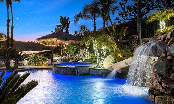 West Ridge House | Tropical Paradise: Enchanting Vacation Home with a Resort-Style Oasis Backyard!