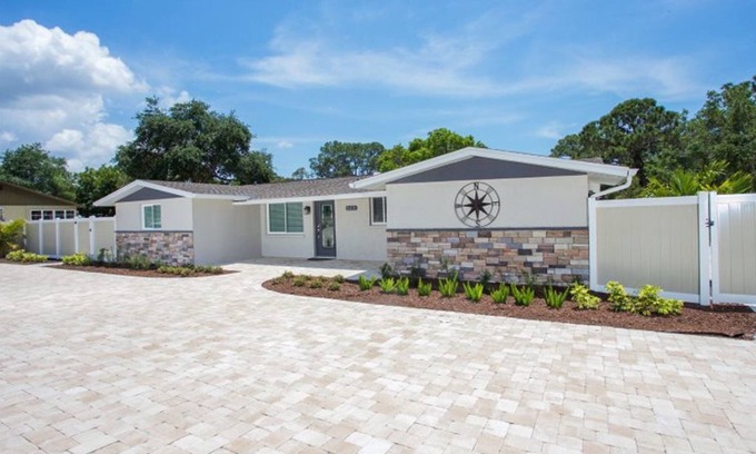 Englewood Villa | Tropical Waterfront Oasis - Pool, kayak dock, beautiful view