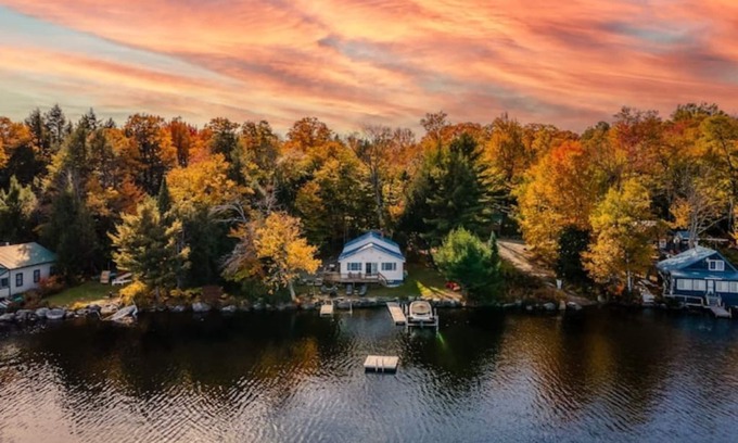East Corinth House | True lakefront living on Boyd Lake, Maine. Luxury on the lake for all to enjoy.