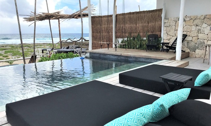 Tulsayab Villa | Tulum Villa Kiin - Views, Rooftop Jacuzi, Pools + Daily Cleaning