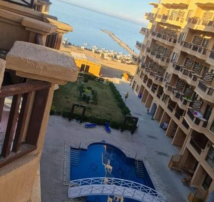 Al Ahyaa Apartment | Turtles Beach resort Hurghada Studio view sea view pool private beach Pools anf sunny balcony