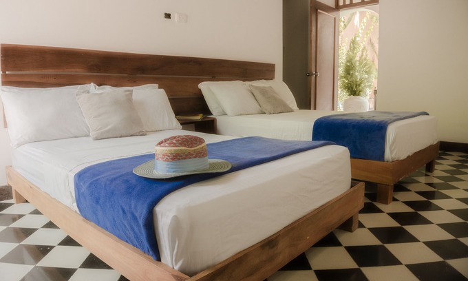Barrio Centro House | Twin Room With Terrace + Pool at a Colonial House