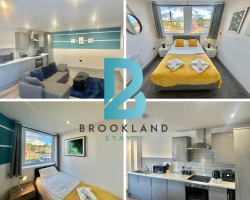 Yeadon Apartment | Two Bedroom Flat by Brookland Stays Serviced Accommodation Short Lets Leeds with Free WiFi