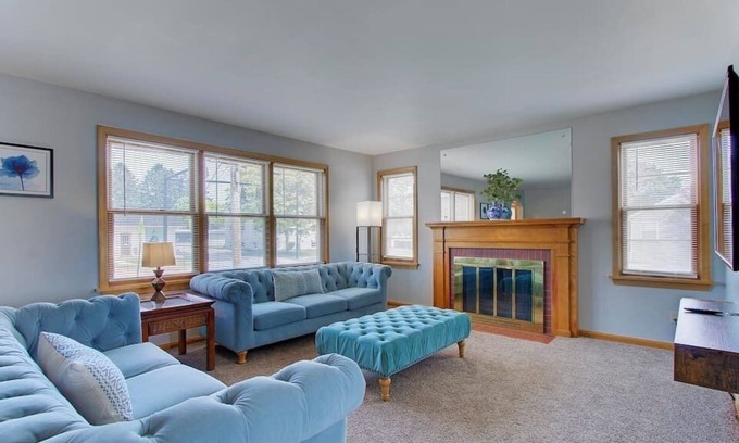 North Canton Apartment | Two Bedroom King Suite near Hall of Fame w/ Garage